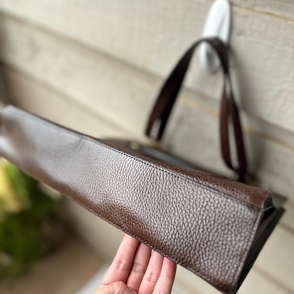 ❌SOLD❌MOSCHINO Brown Leather work/office bag. GUC❗️ - Picture 13 of 15